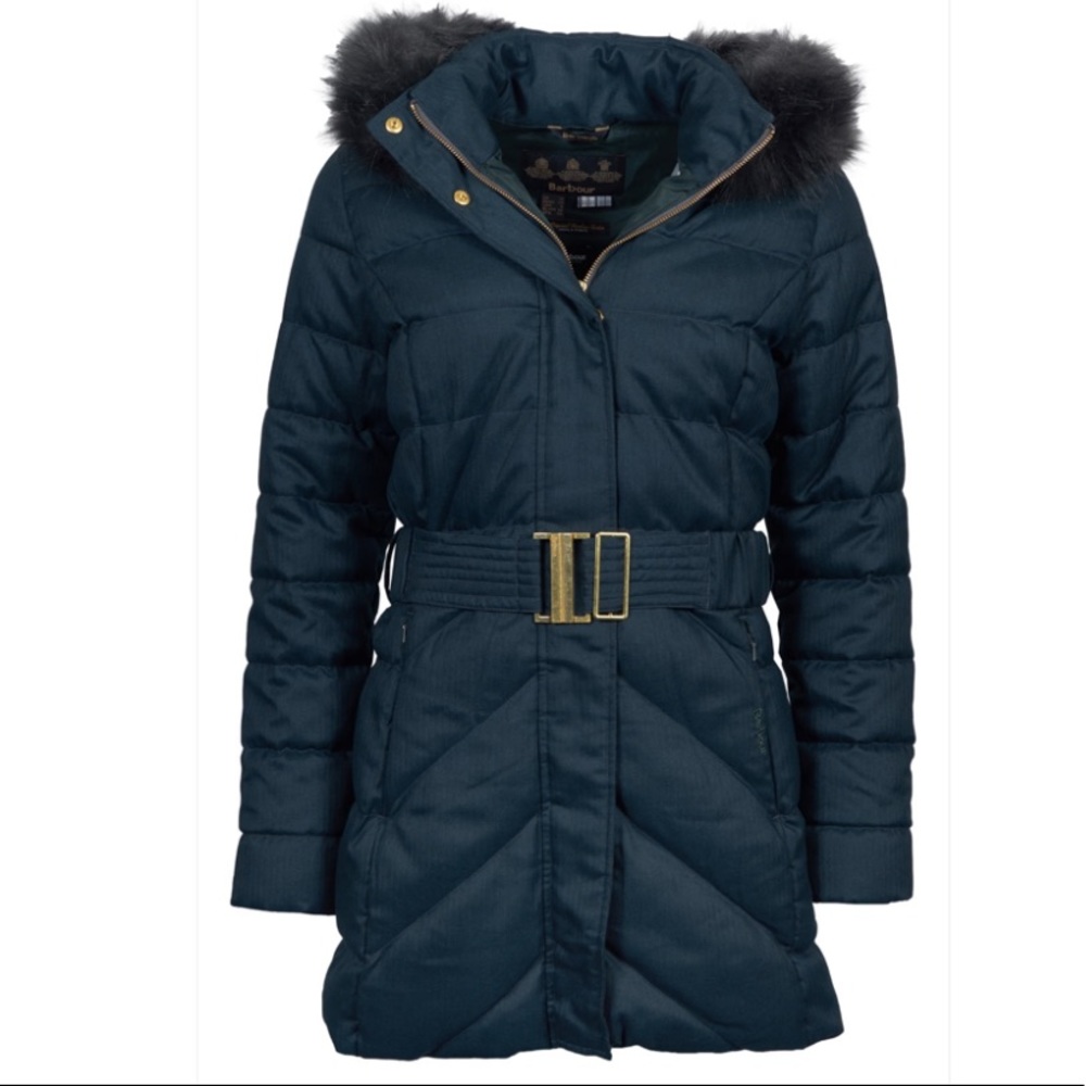 Barbour Waylite Quilted Hooded Puffer Coat